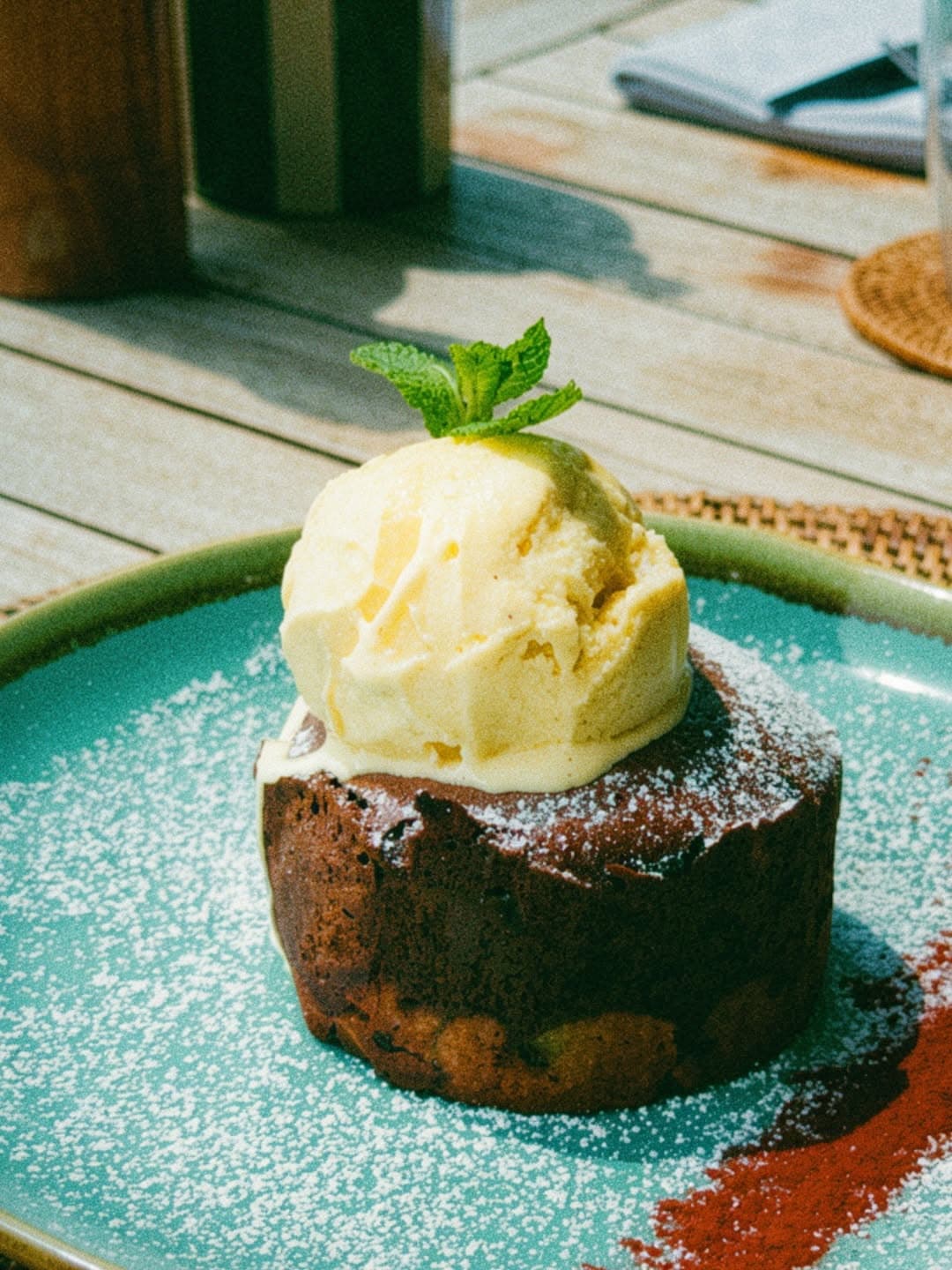 Fondant au chocolat servi au restaurant Playa Mezcala